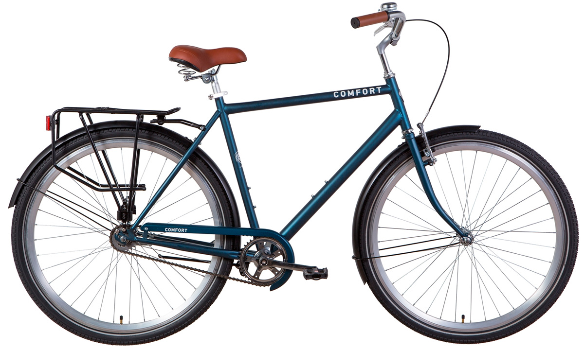 Фотографія Велосипед Dorozhnik COMFORT MALE 28" (2021) 2021 сіро-синій